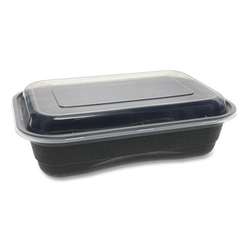 Pactiv Evergreen Earthchoice Mealmaster Bowls With Lids, 48 Oz, 10.13" Diameter X 2.13"h, 1-compartment, Black-clear, 150-carton freeshipping - TVN Wholesale